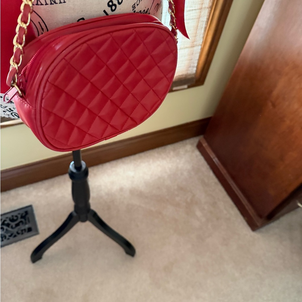 Laura Scott Quilted Red Crossbody Bag